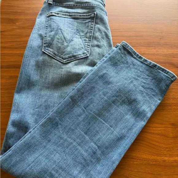 MOTHER Women's The Tomcat Ankle Leg Blue Jeans - Picture 6 of 8